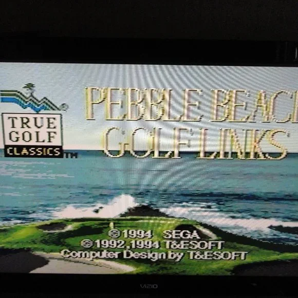 Vintage Sega Genesis Pebble Beach Golf Links Game 1994~Old school gamer~EUC - Picture 5 of 6